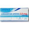 Lorazepam 2,5 mg
