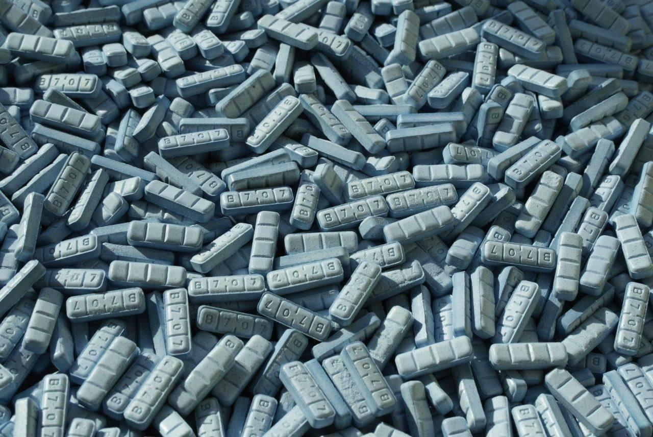 Pastillas azules de Xanax